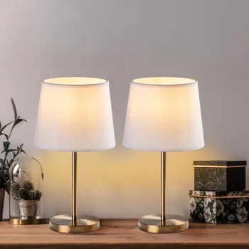 Set de lampi de masa, Opviq, 892OPV2229, Maro antichizat imagine