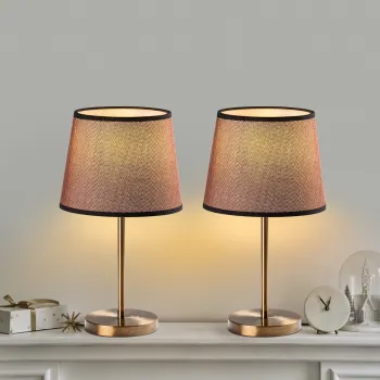 Set de lampi de masa, Opviq, 892OPV2231, Maro antichizat imagine