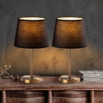 Set de lampi de masa, Opviq, 892OPV2232, Maro antichizat imagine