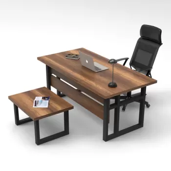 Set de mobilier de birou, Locelso, MN07, Nuc / Antracit imagine