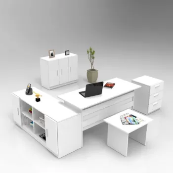 Set de mobilier de birou, Locelso, VO16, Alb imagine