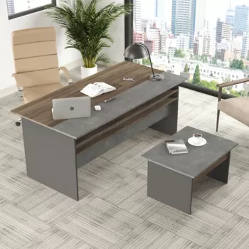 Set de mobilier de birou, Locelso, VS6, Maro / Gri / Antracit imagine