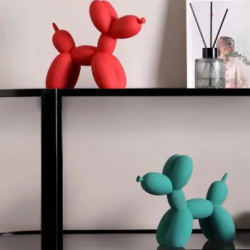 Set de obiecte decorative, CY0415, Poliester, Turcoaz / Rosu imagine