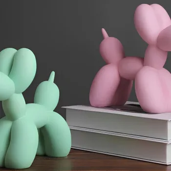 Set de obiecte decorative, CY0416, Poliester, Roz / Verde Menta imagine