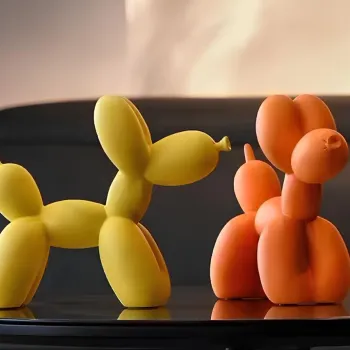 Set de obiecte decorative, CY0417, Poliester, Portocaliu / Galben imagine