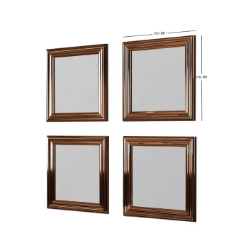 Set de oglinzi, Siam, Loza, MDF , Bronz imagine