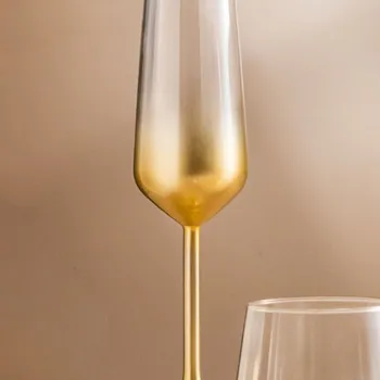 Set de pahare de sampanie, Hermia, 127RKL1133, Auriu imagine