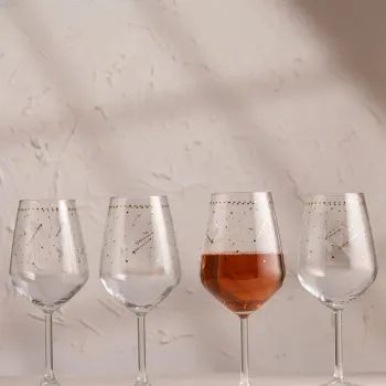 Set de pahare de vin, Hermia, 127RKL1128, Transparent imagine