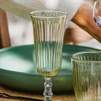 Set de pahare de vin, Hermia, 127RKL1177, Verde imagine