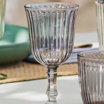 Set de pahare de vin, Hermia, 127RKL1184, Fumuriu imagine