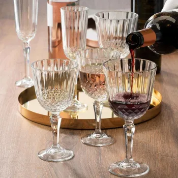 Set de pahare de vin, Hermia, 409PBH1123, Transparent imagine