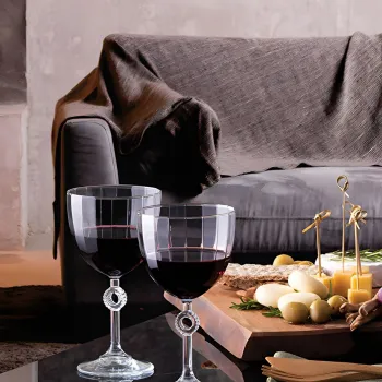 Set de pahare de vin, Hermia, 896PBH1133, Transparent imagine