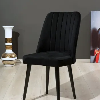 Set de scaune, Beckley, Polo, MDF , Negru imagine