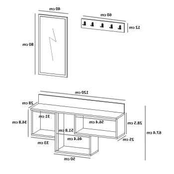 Set de scaune, Beckley, Rubi, MDF , Cappuccino / Negru imagine