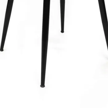 Set de scaune, Nmobb, Kusakli-221 V4, Metal, Crem/Negru imagine