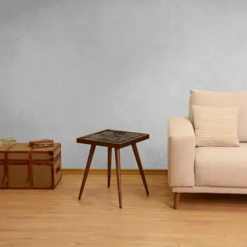 Set de scaune, Nmobb, Luna, Cadru: 100% FIER, Maro imagine