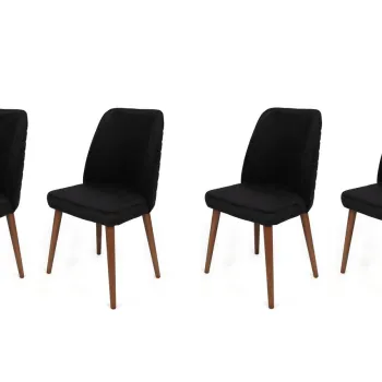 Set de scaune, Nmobb, Tutku-351 V4, Metal, Nuc negru imagine