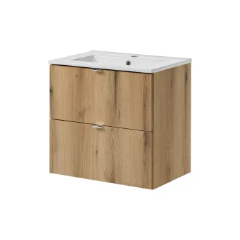 Set dulap de baie cu lavoar, 60 cm S Dance, Nova Oak, Comad, PAL laminat, stejar coast evoke imagine