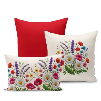 Set fete de perna, Artflowerset3-42, Poliester, Multicolor imagine