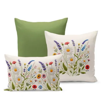 Set fete de perna, Artflowerset3-43, Poliester, Multicolor imagine