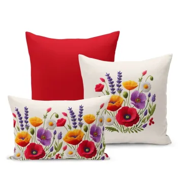 Set fete de perna, Artflowerset3-45, Poliester, Multicolor imagine