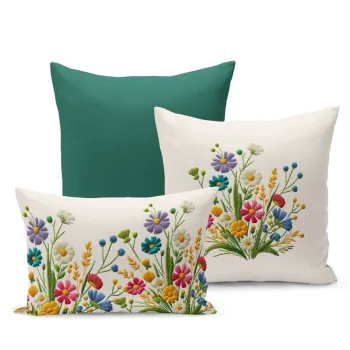 Set fete de perna, Artflowerset3-46, Poliester, Multicolor imagine