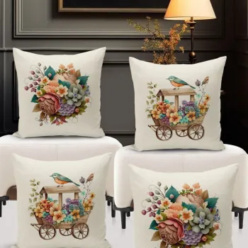 Set fete de perna, Artflowerset4-36, Poliester, Multicolor imagine