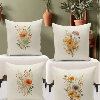 Set fete de perna, Artflowerset4-68, Poliester, Multicolor imagine