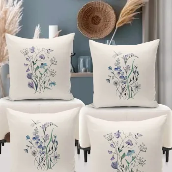 Set fete de perna, Artflowerset4-73, Poliester, Multicolor imagine