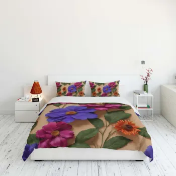 Set husa de pilota dubla (FR), L'essentiel Maison, FLW_DVT25-31, Multicolor imagine