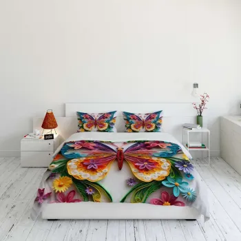 Set husa de pilota dubla (FR), L'essentiel Maison, FLW_DVT25-38, Multicolor imagine