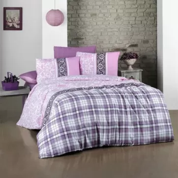 Set lenjerie de pat pentru o persoana Single XL (DE), 2 piese, Tina, Victoria, 65% bumbac/35% poliester imagine