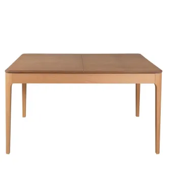 Set masa extensibila si 4 scaune, Fairfax, Albero150, Lemn de fag, Natural imagine