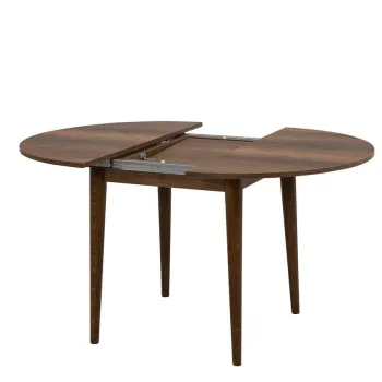 Set masa extensibila si 4 scaune, Vella, Vina 0900, PAL, Nuc / Piatra imagine