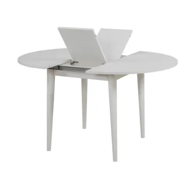 Set masa extensibila si 4 scaune, Vella, Vina 1053, PAL, Alb / Antracit imagine