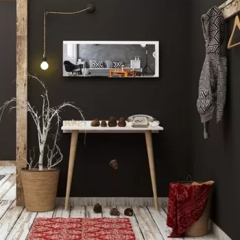 Set masa si oglinda Venezia, Mod Design, bej imagine