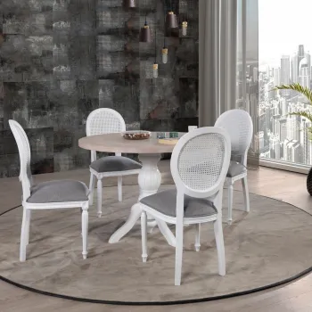 Set masa si scaune (5 bucati), Hanah Home, Albero134, Natural imagine