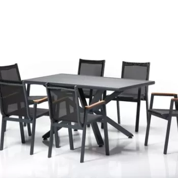 Set masa si scaune de gradina (7 bucati), Clara, Sydney Bahce Masa Tak?m?, Multicolor imagine