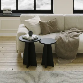 Set masuta de cafea, Neostill, Mushroom 2, PAL, Negru imagine