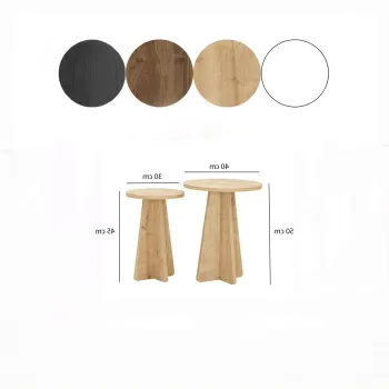 Set masuta de cafea, Neostill, Mushroom, PAL, Maro imagine