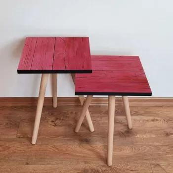 Set masute 2 piese, Leona, 2SHP128, Roz imagine