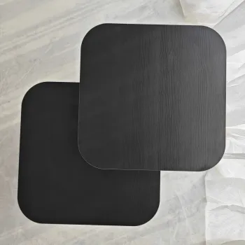 Set masute 2 piese, Neostill, Blues Set, PAL, Negru imagine