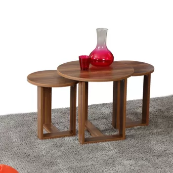 Set masute 3 piese, Comforty, Mira, Nuc imagine