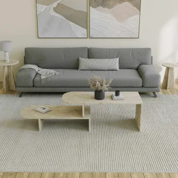 Set masute de cafea, Hanah Home, Puzzle, PAL, Travertin imagine