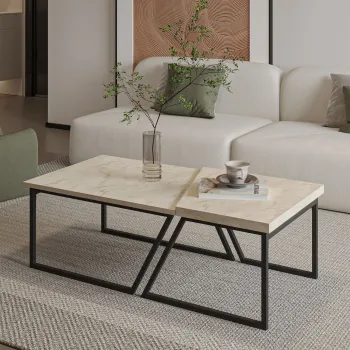 Set masute de cafea, Hanah Home, Verona P0024623, PAL, Travetina imagine