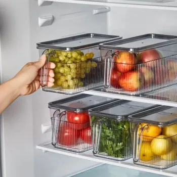 Set organizatoare frigider, Hermia, 452PTR1107, Transparent imagine