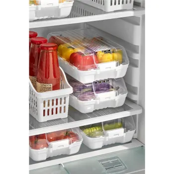 Set organizatoare frigider, Hermia, 964FRM3418, Alb imagine