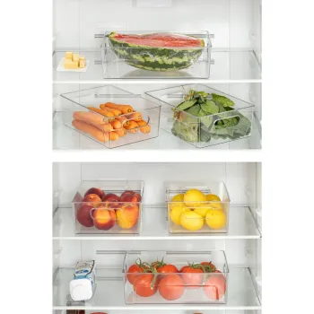 Set organizatoare frigider, Hermia, 964FRM3430, Dimensiune: 28 x 19,5 x 9 cm (1 bucata), Transparent imagine