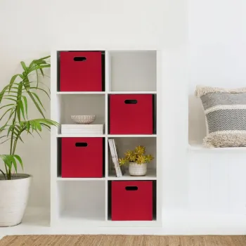 Set organizator de birou din fetru, HMY-6358, Fetru, Coral imagine