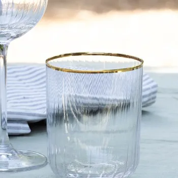 Set pahare, Hermia, 127RKL1101, Auriu / Transparent imagine